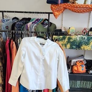Chico's White Button Down Shirt